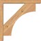Ekena Millwork Westlake Block Smooth Bracket w/ Offset Brace, Western Red Cedar, 3 1/2"W x 20"D x 20"H BKT0402X20X20WTL05SWR - alternate 2